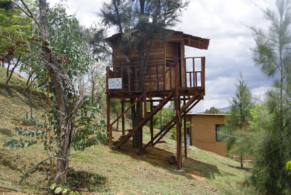 Casita en el árbol para niños