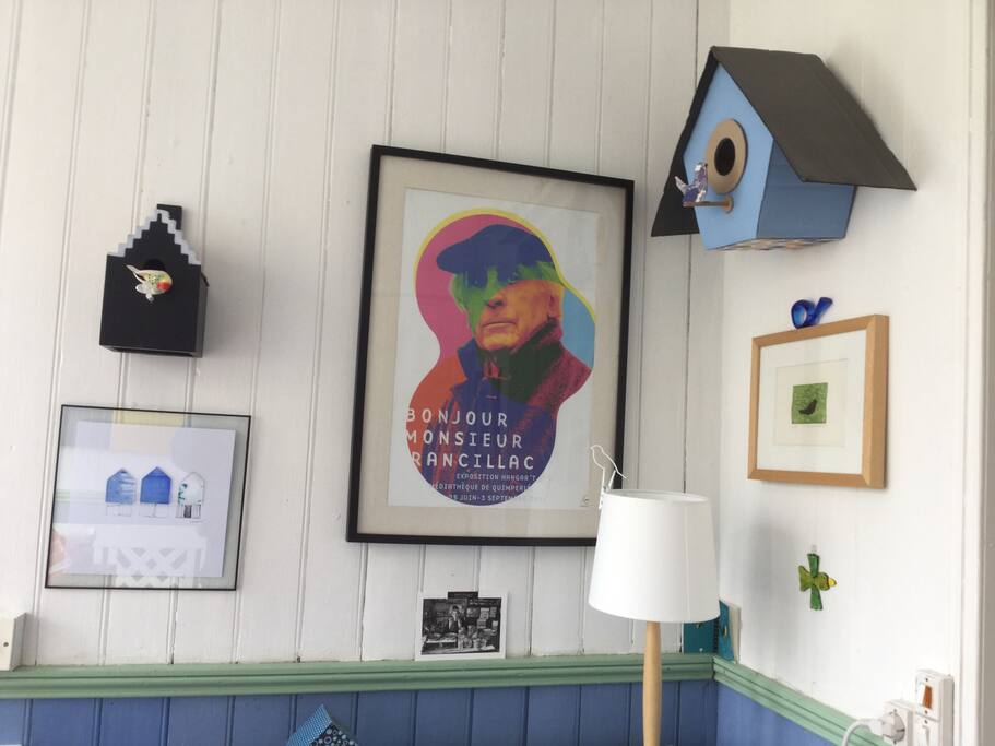 Dans la véranda les oiseaux sont à l'honneur