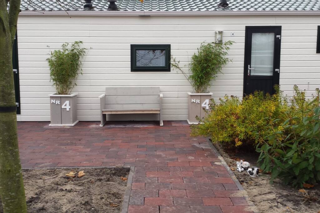 Het terras met gezellig zitje