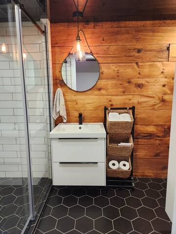 Appartement chaleureux avec foyer intérieur gallery image 4