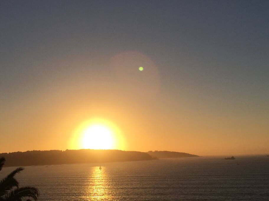 Puesta sol desde terraza