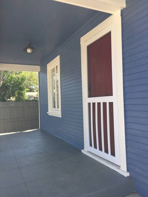 Front porch with screen door