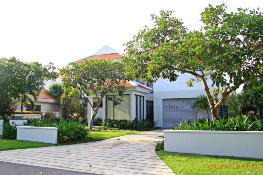 Villa has a private enhance and Garage for free parking