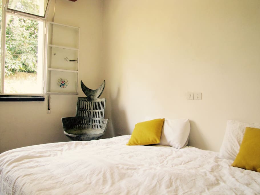 bedroom with morning sun