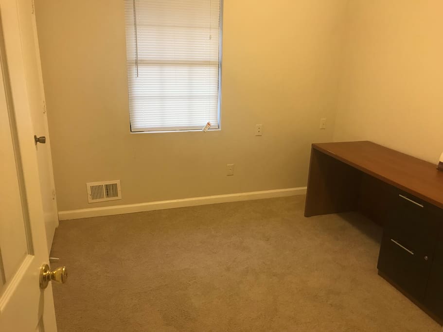 Upstairs Bedroom: Basic Queen Air Mattress, Sheet, and Cover Provided