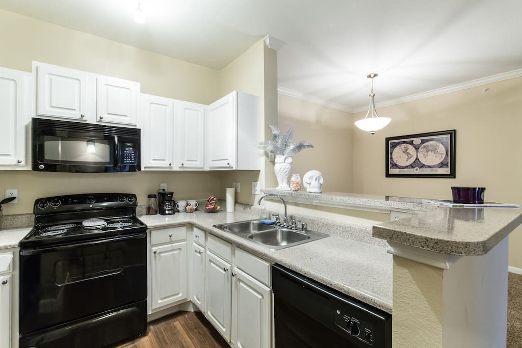 Full use of kitchen.