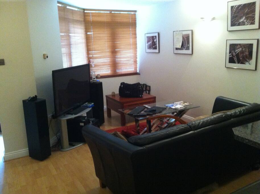 TV/terrestrial TV/dvd player with dvds/free wifi 100MB/Amp and floor speakers