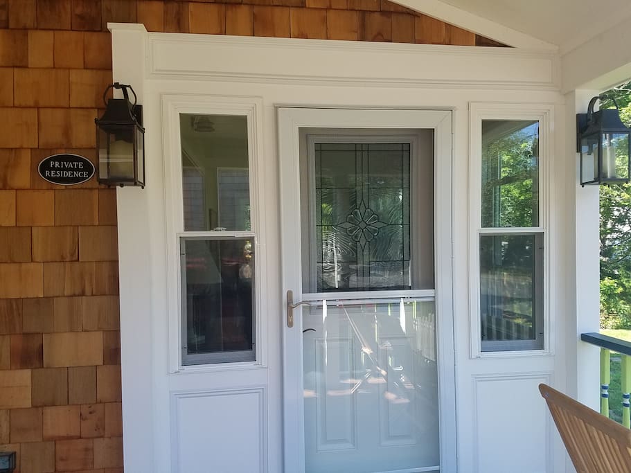 All doors are screened