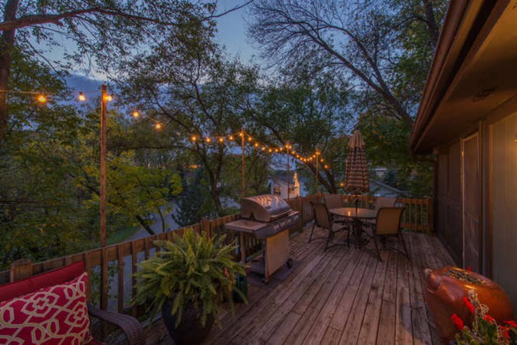 Deck at night