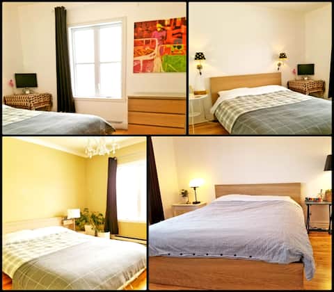 Plateau,FreeParking,4BRs,2Bath,Spacious,Central