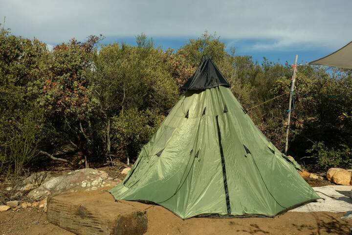 Tipi Tent with enchanting views