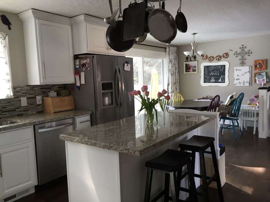 Bright and open kitchen