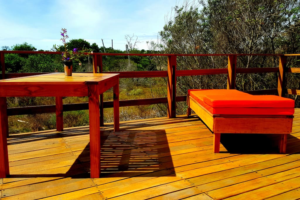 deck terraza con amplia vista