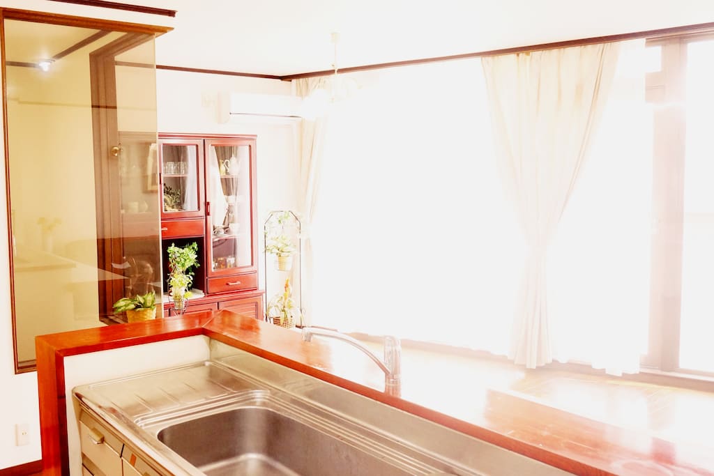 Main living room and kitchen on the second floor