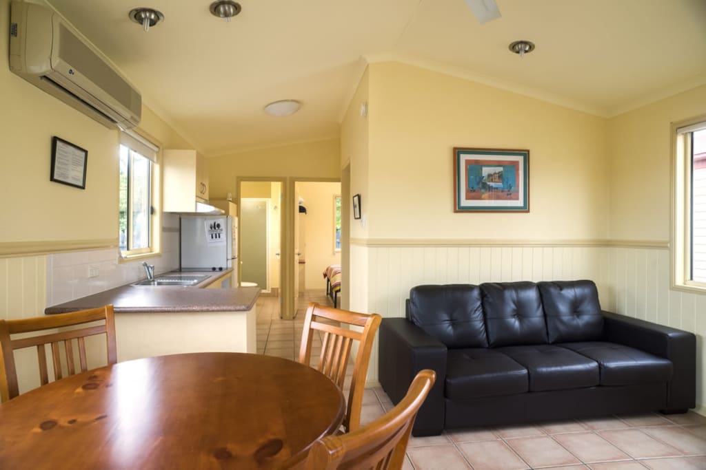 Spacious living and dining area
