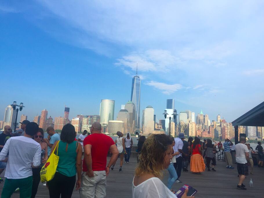 view of NYC from downtown