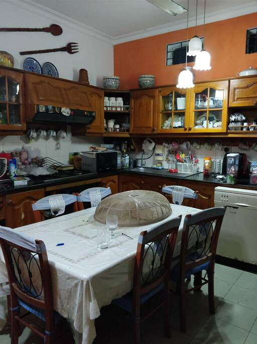 kitchen and dining room