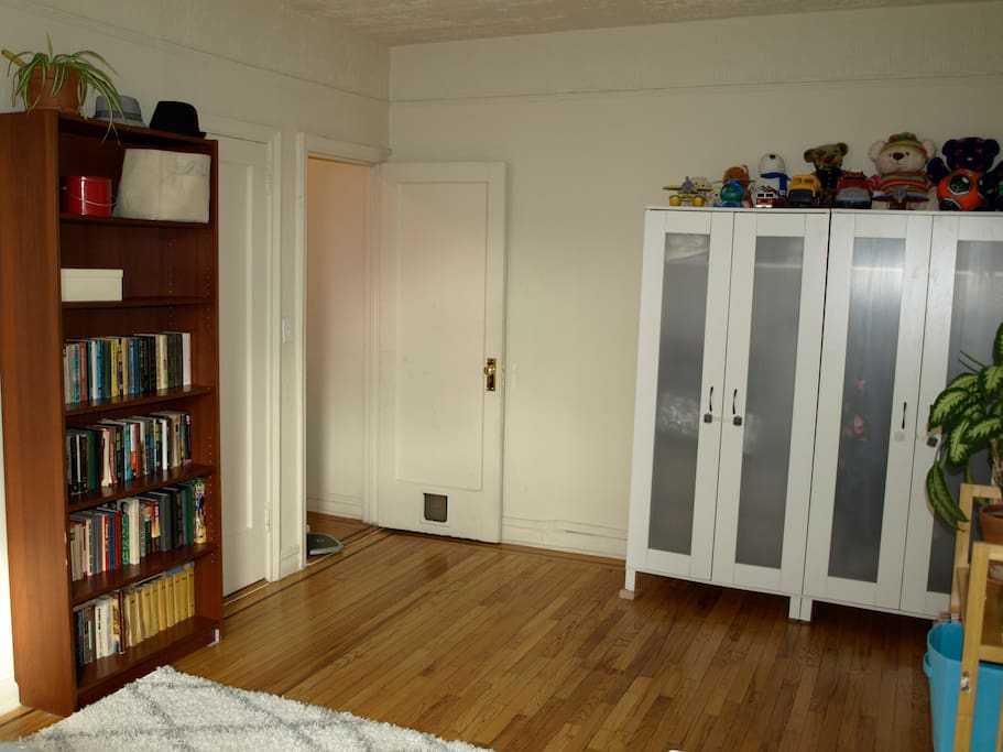 Your bedroom - one of the wardrobes is for your use only