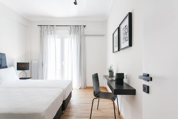 2号卧室-2张单人床