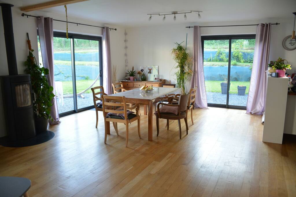 séjour sur parquet