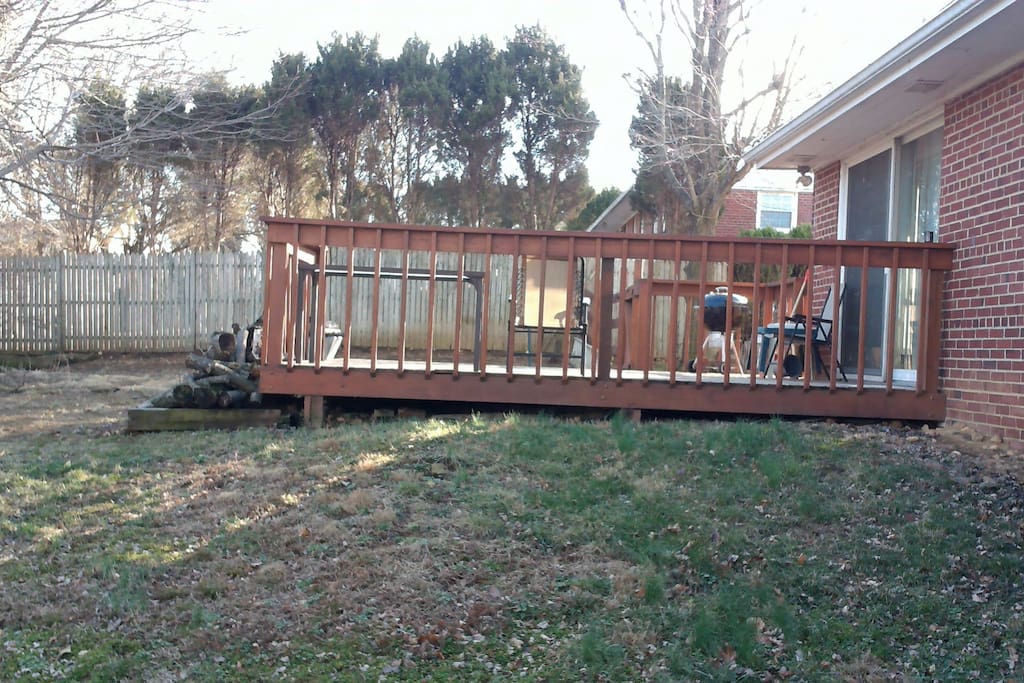 "Dog Friendly" Fenced in back yard and deck
