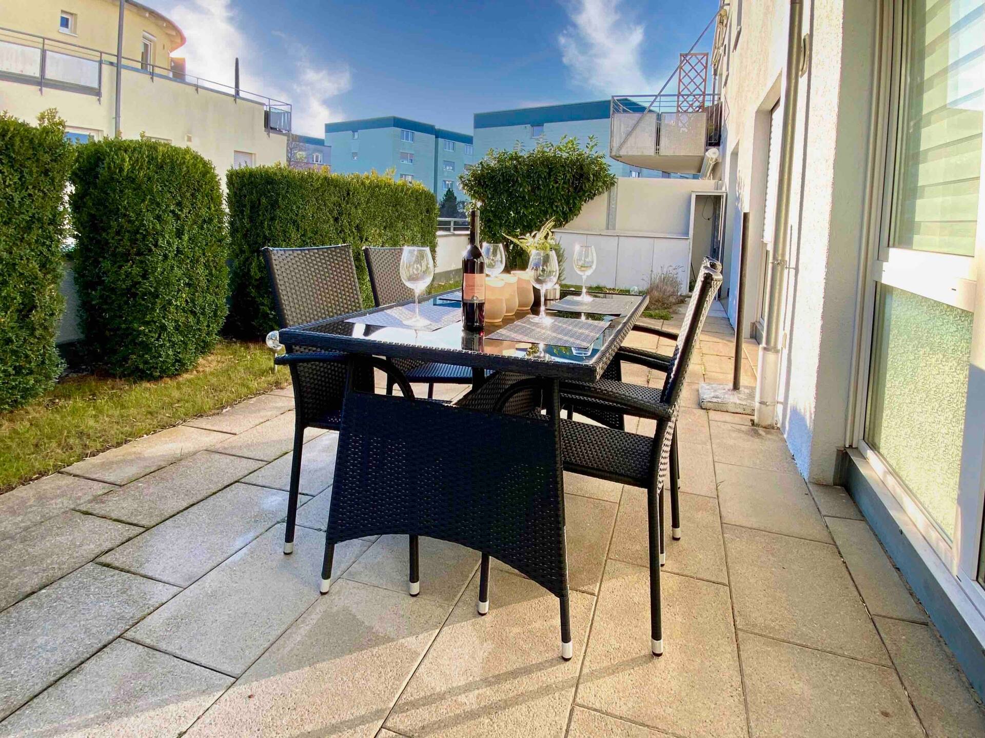 2 bedroom apartment for max 5, roof terrace, garage