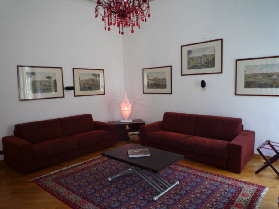 3rd floor - Livingroom with closed double sofabeds