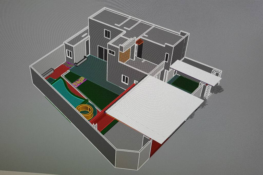 El diseño de la casa ha sido pensado para disfrutrar diferentes espacios con sus amenidades