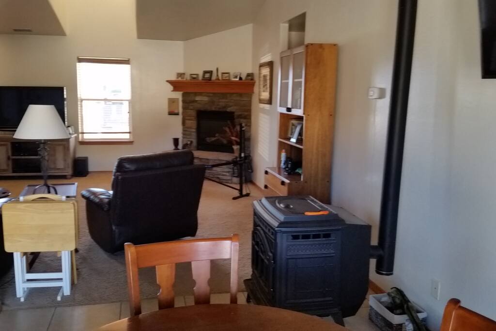 Pellet stove takes the edge off