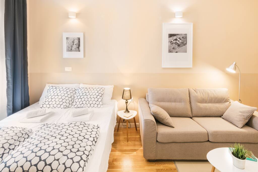 Sofa and bed