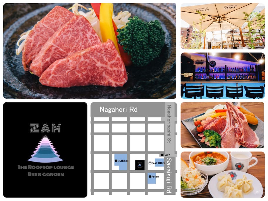 We are pleased to introduce you our newly opened roof-top BBQ restaurant!!
Here you can enjoy the lovely weather in a stylish seats and bar counter. ideal for big group family meal to romantic night with your partner.
We offer Mongolian style food but also offer most recommended highest quality Japanese Beef (Saga Gyu)