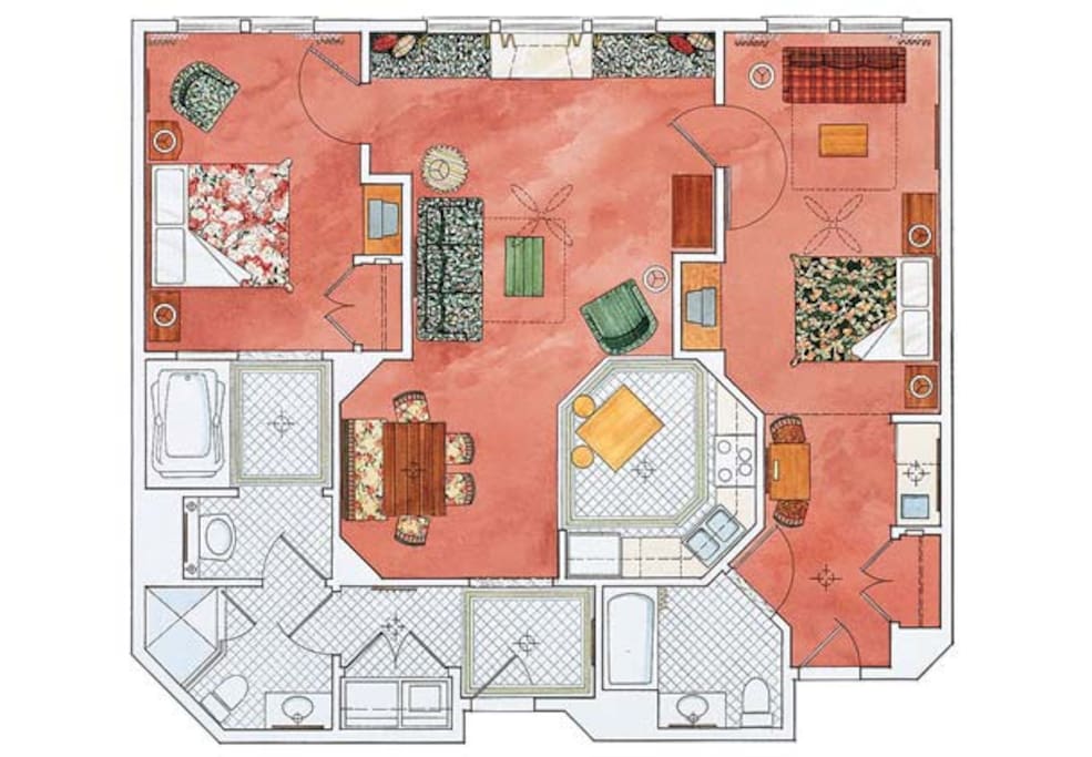 Floorplan - Large 2-Bedroom Condo