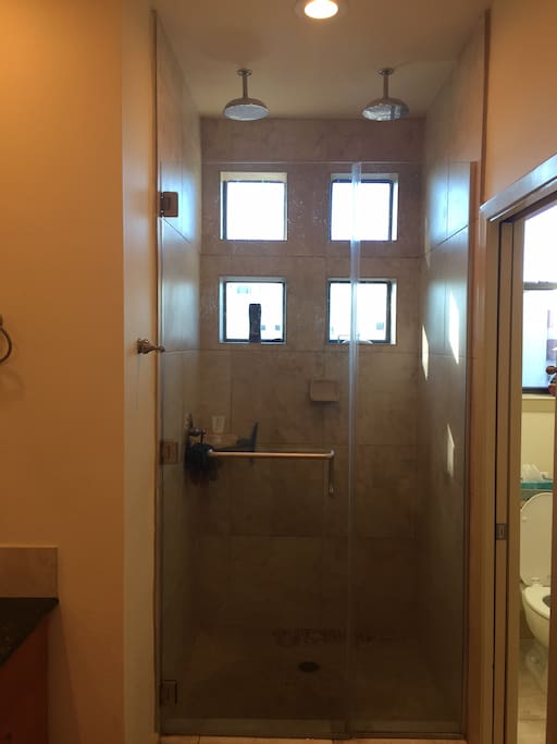 Master Bath - Oversized Shower with Dual Rain Heads