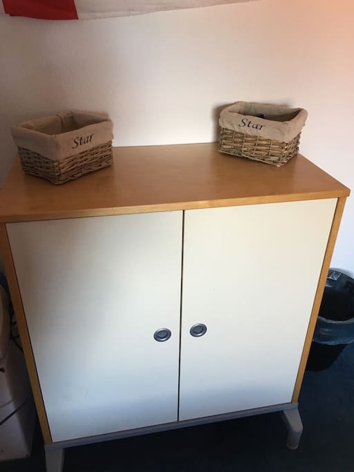 Dieser Schrank steht dir zur Verfügung.