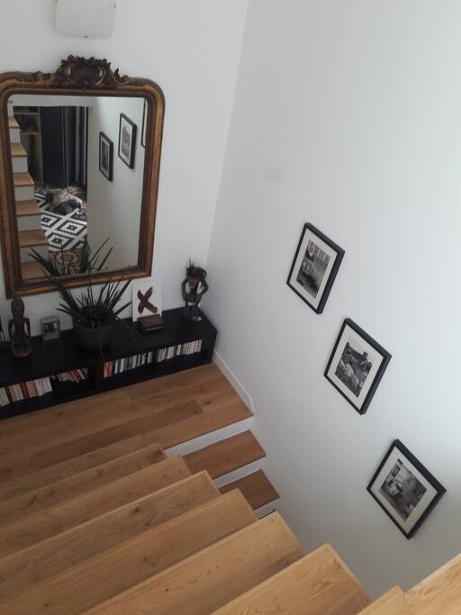 maison a etage, donc escalier ! ; )