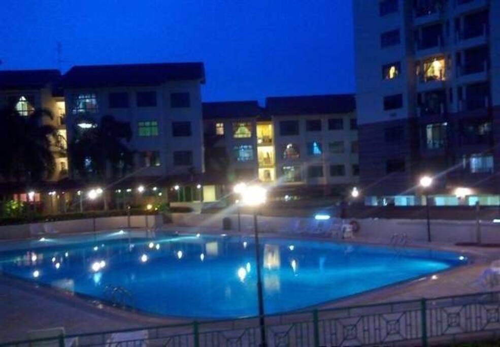 Swimming pool and gym available.