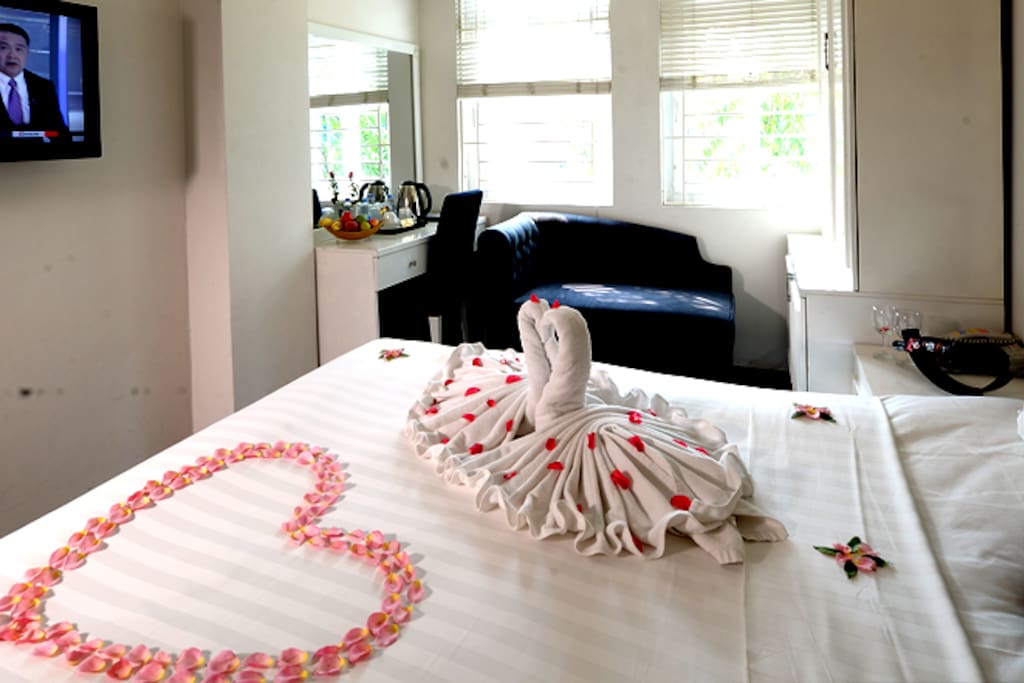 Special set up for Honeymoon room