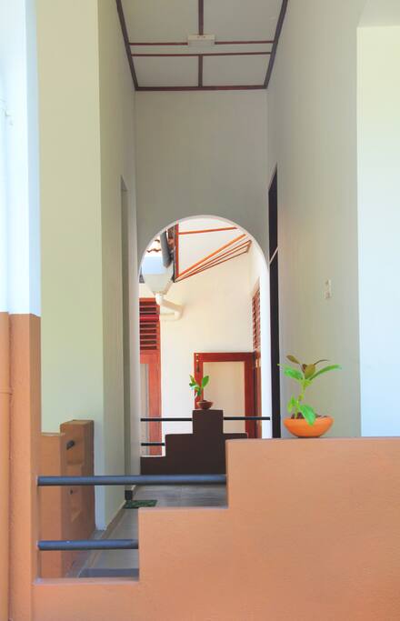 Front view of villa
