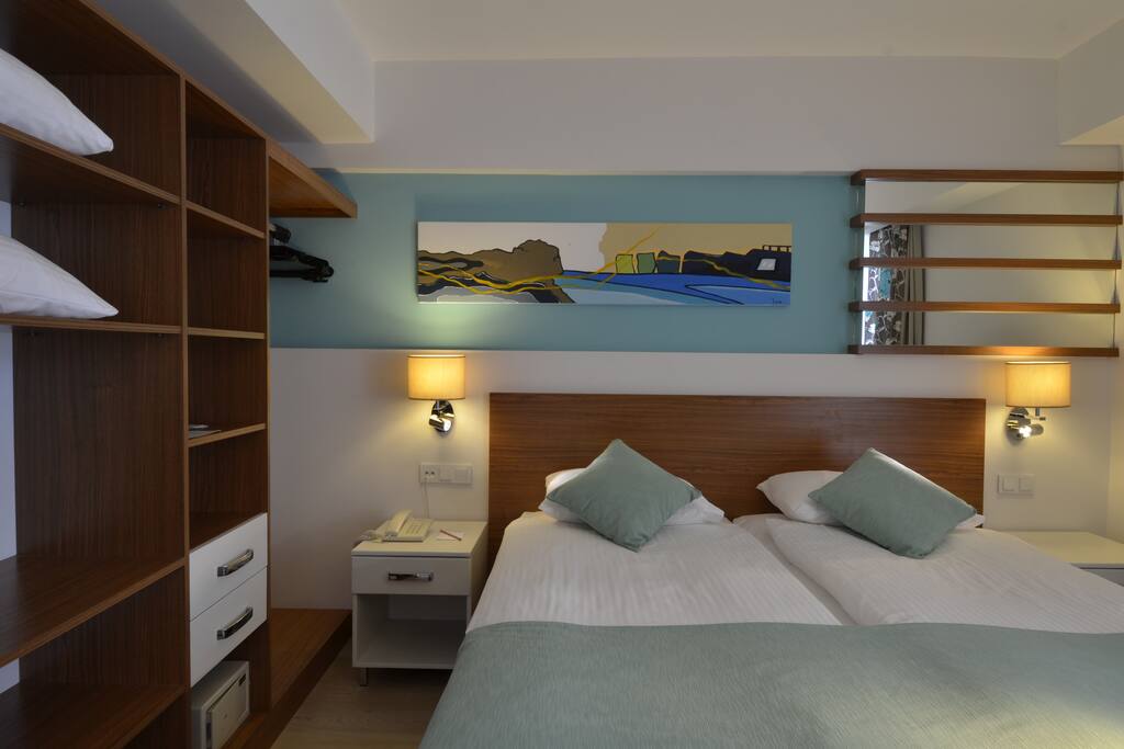 Bedroom with extra comfortable beds