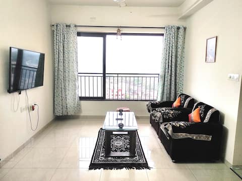 A stylish home with AC, wifi, tv, private balcony