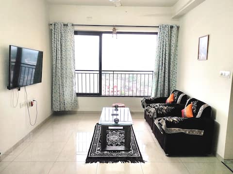 A stylish home with AC, wifi, tv, private balcony