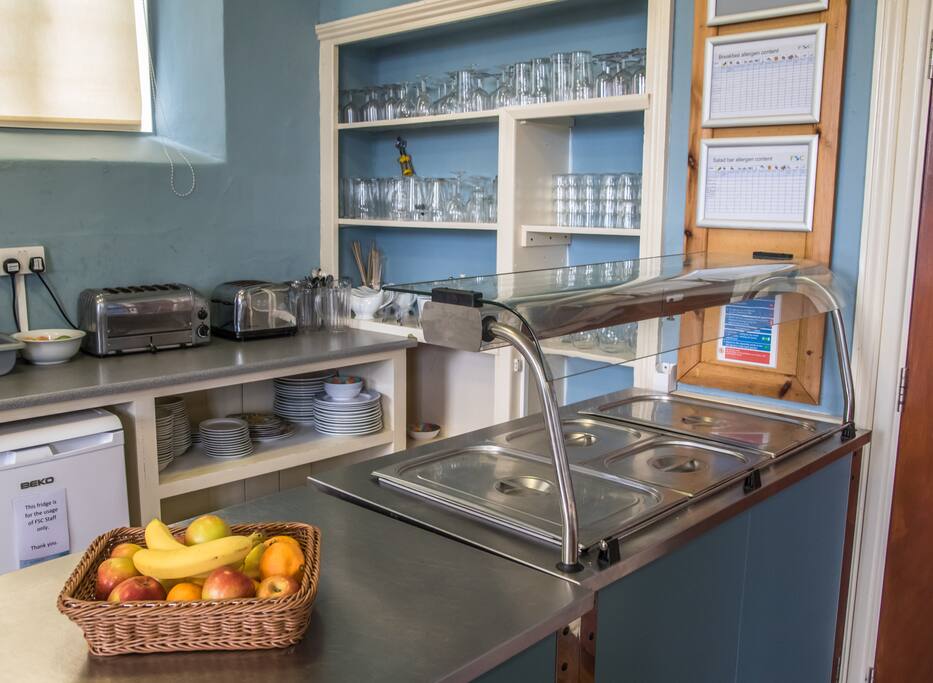 Kitchen and Serving area
