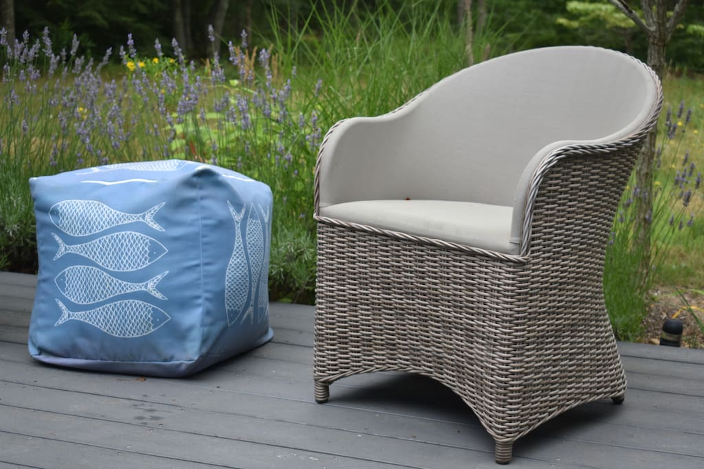For lounging on the deck.