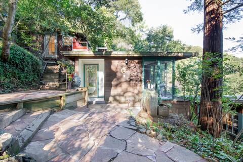 Luxe detached forest cabin w/sauna near Berkeley