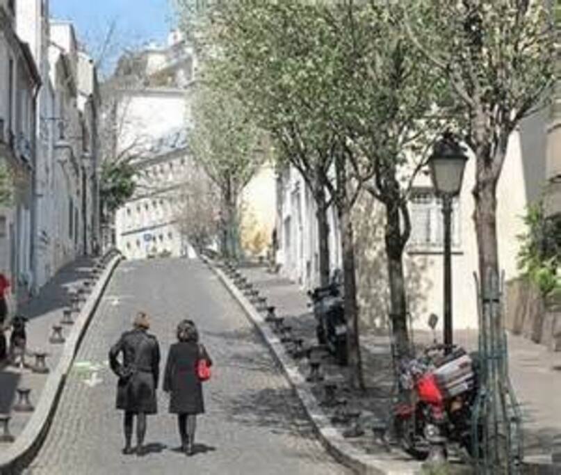 Le vieux Paris à portée de tram, de métro, vélo ou bus.