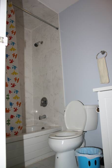 Shared washroom with other guest.