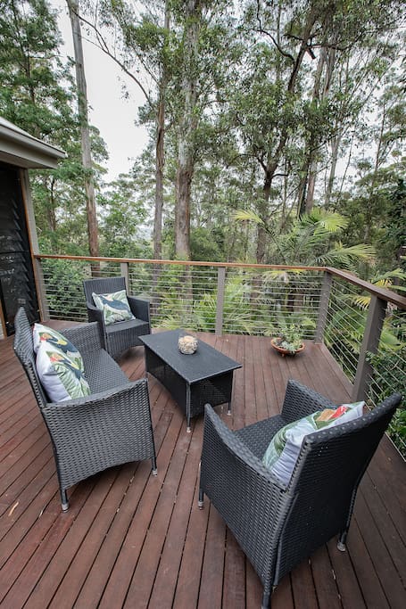 View across deck