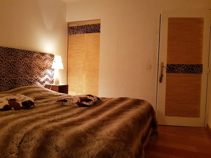 Მთავარი საძინებელი 160 საწოლით, სააბაზანოთი და აივნით