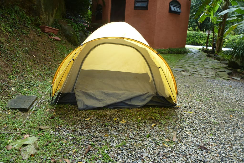 Barraca de camping.