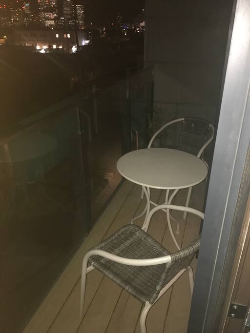 Balcony with entrance from both bedrooms on 1st floor